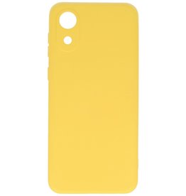 Fashion Color TPU Hülle Samsung Galaxy A03 Core Gelb