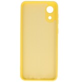 Fashion Color TPU-cover Samsung Galaxy A03 Core Yellow