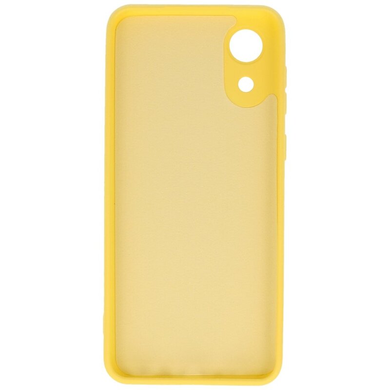Funda TPU Color Moda Samsung Galaxy A03 Core Amarillo