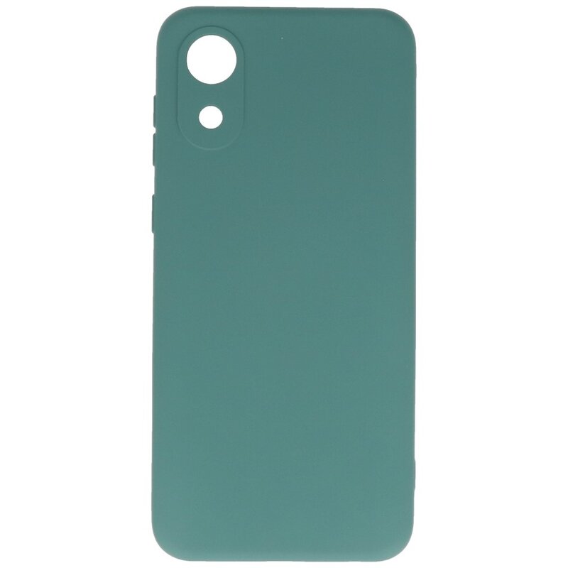 Fashion Color TPU Case Samsung Galaxy A03 Core Dunkelgrün