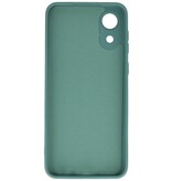 Fashion Color TPU-cover Samsung Galaxy A03 Core Mørkegrøn