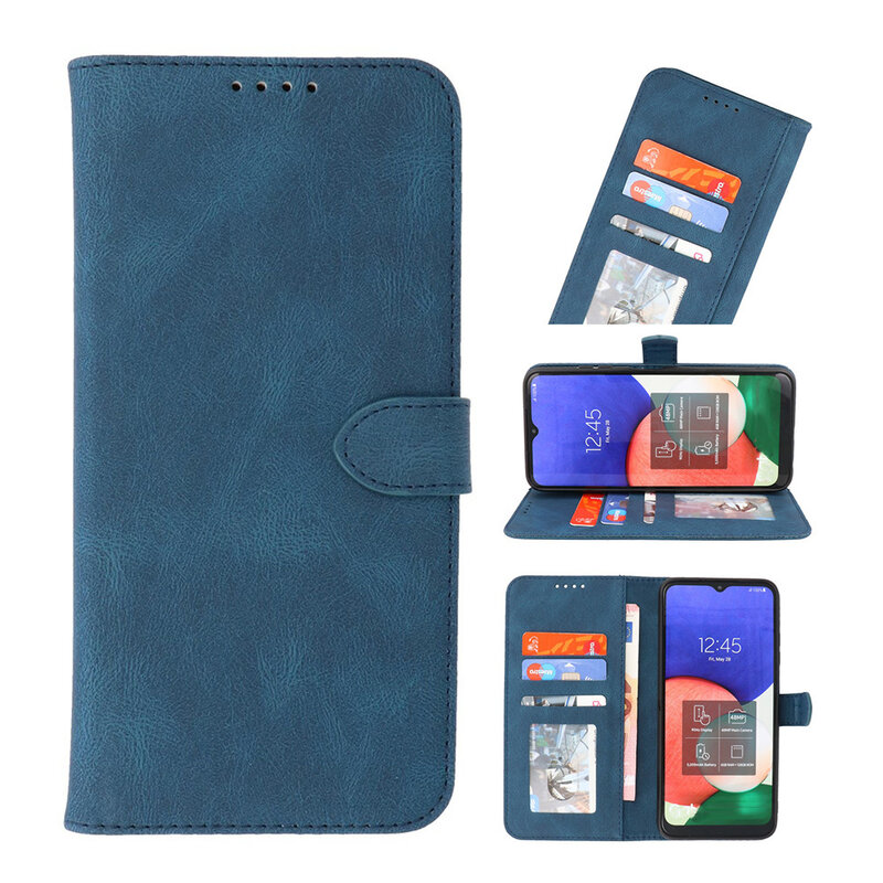 Étuis portefeuille pour Samsung Galaxy A33 5G Bleu