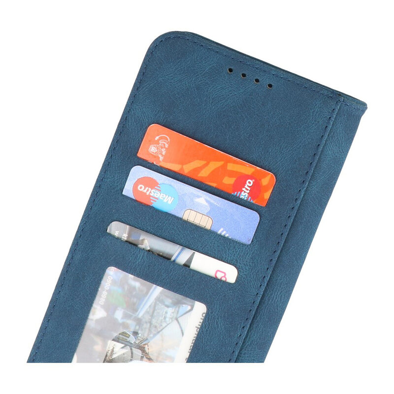 Wallet Cases Hoesje voor Samsung Galaxy A33 5G Blauw