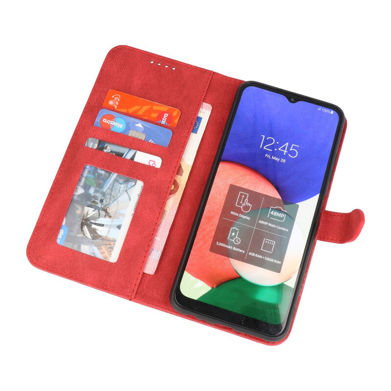 Custodia a portafoglio per Samsung Galaxy A33 5G rossa