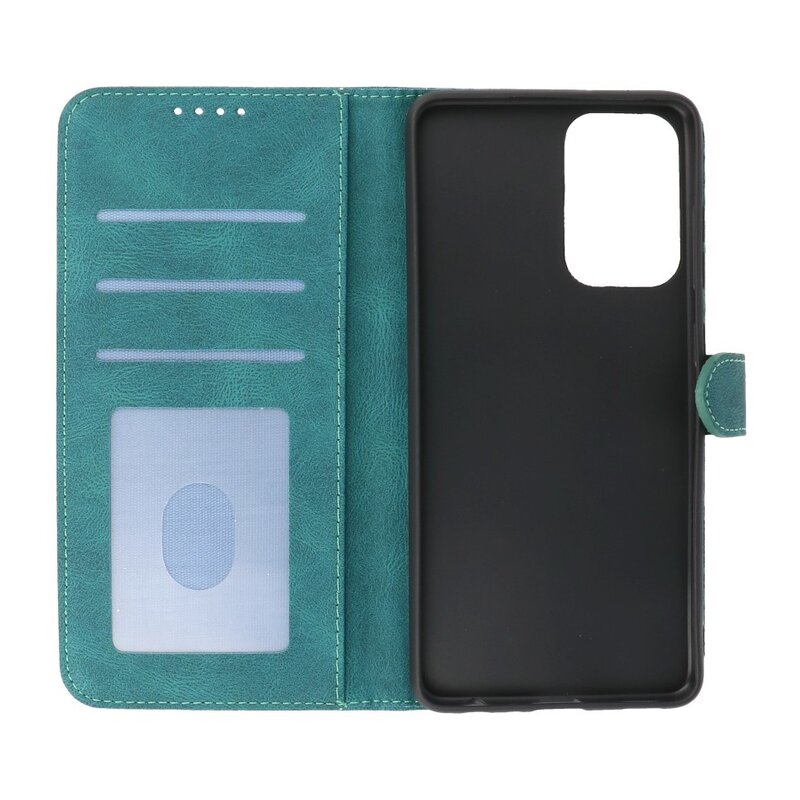 Wallet Cases Cover für Samsung Galaxy A33 5G Dunkelgrün