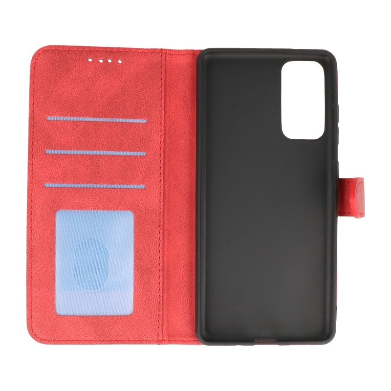 Funda tipo cartera para Samsung Galaxy S20 FE Rojo