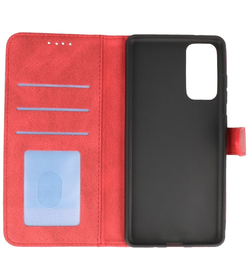 Wallet Cases Cover for Samsung Galaxy S20 FE Red