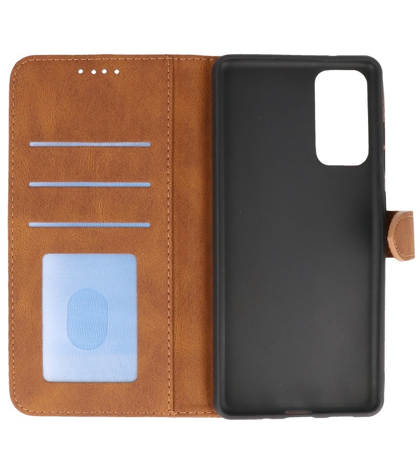 Wallet Cases Case for Samsung Galaxy S20 FE Brown