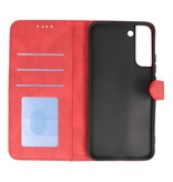 Wallet Cases Hoesje voor Samsung Galaxy S22 Rood