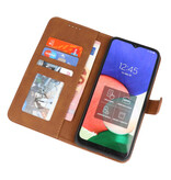 Étuis portefeuille Étui pour Samsung Galaxy S22 Marron