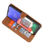 Funda tipo cartera para Samsung Galaxy S22 Marrón