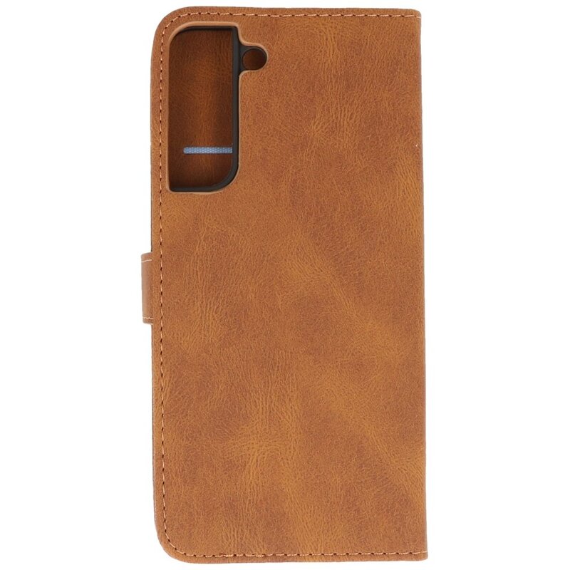 Funda tipo cartera para Samsung Galaxy S22 Marrón