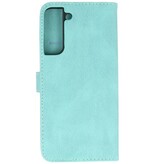 Wallet Cases Hoesje voor Samsung Galaxy S22 Turquoise