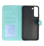 Wallet Cases Hoesje voor Samsung Galaxy S22 Turquoise