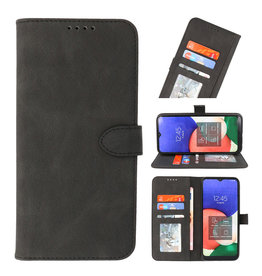 Wallet Cases Hoesje voor Samsung Galaxy S22 Plus Zwart