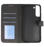 Wallet Cases Hülle für Samsung Galaxy S22 Plus Schwarz