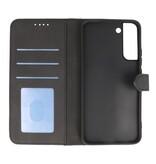 Wallet Cases Hülle für Samsung Galaxy S22 Plus Schwarz