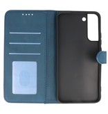 Wallet Cases Hülle für Samsung Galaxy S22 Plus Blau