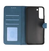 Wallet Cases Hülle für Samsung Galaxy S22 Plus Blau