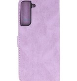 Funda tipo cartera para Samsung Galaxy S22 Plus Púrpura