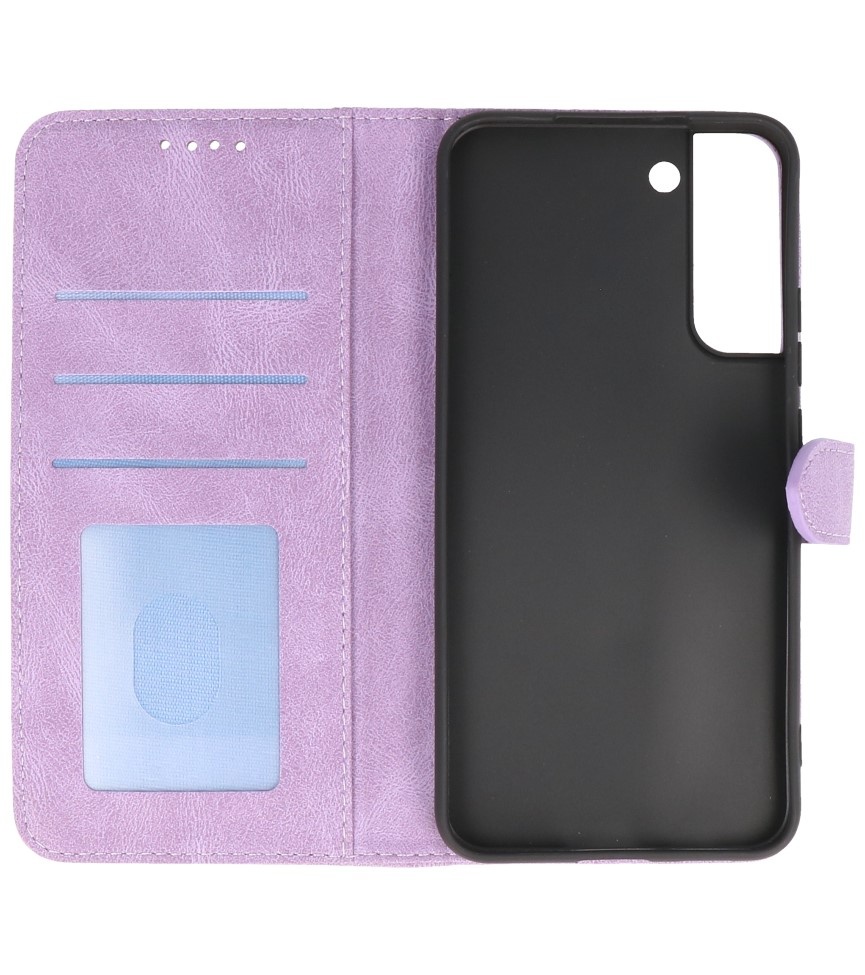 Funda tipo cartera para Samsung Galaxy S22 Plus Púrpura