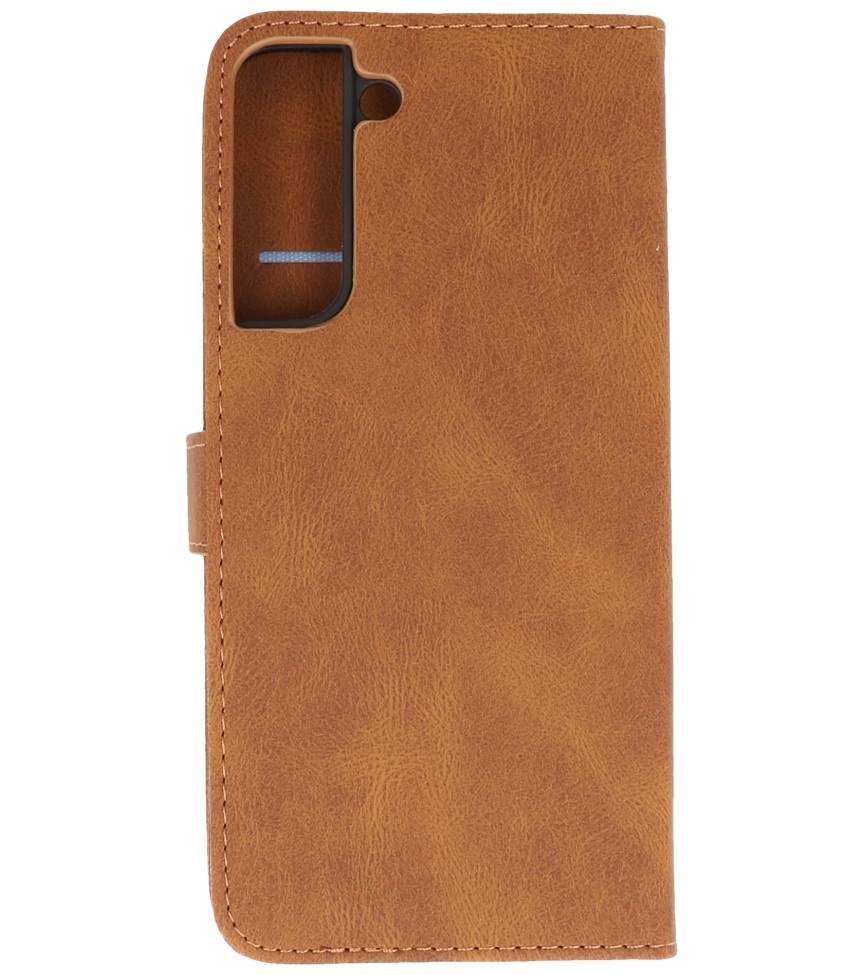 Wallet Cases Case for Samsung Galaxy S22 Plus Brown