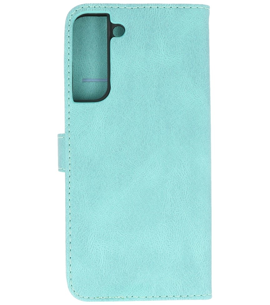 Wallet Cases Hoesje voor Samsung Galaxy S22 Plus Turquoise