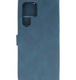 Wallet Cases Case for Samsung Galaxy S22 Ultra Blue