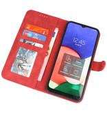 Wallet Cases Cover for Samsung Galaxy S22 Ultra Red
