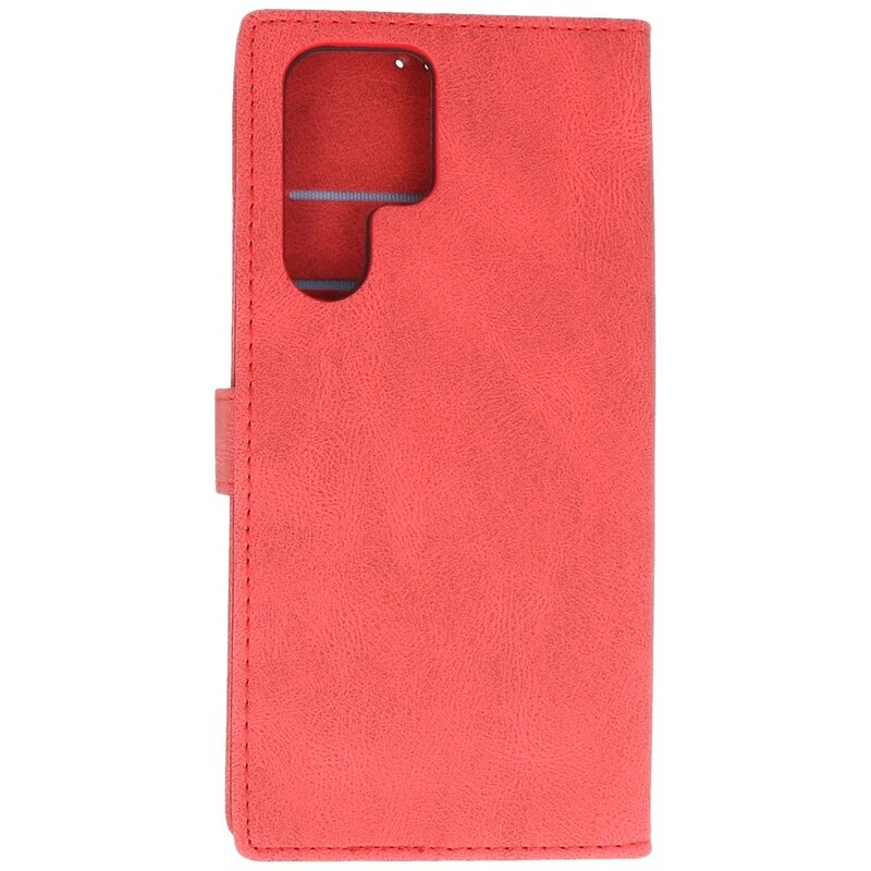 Custodia a Portafoglio Cover per Samsung Galaxy S22 Ultra Red