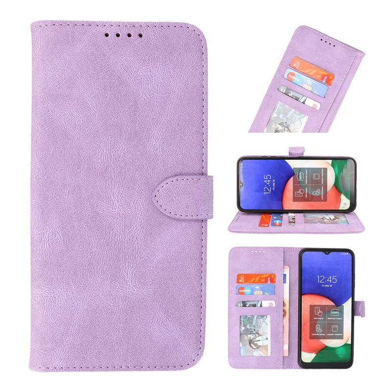 Wallet Cases Cover for Samsung Galaxy S22 Ultra Purple
