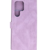 Wallet Cases Cover for Samsung Galaxy S22 Ultra Purple