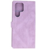 Funda tipo billetera para Samsung Galaxy S22 Ultra Púrpura