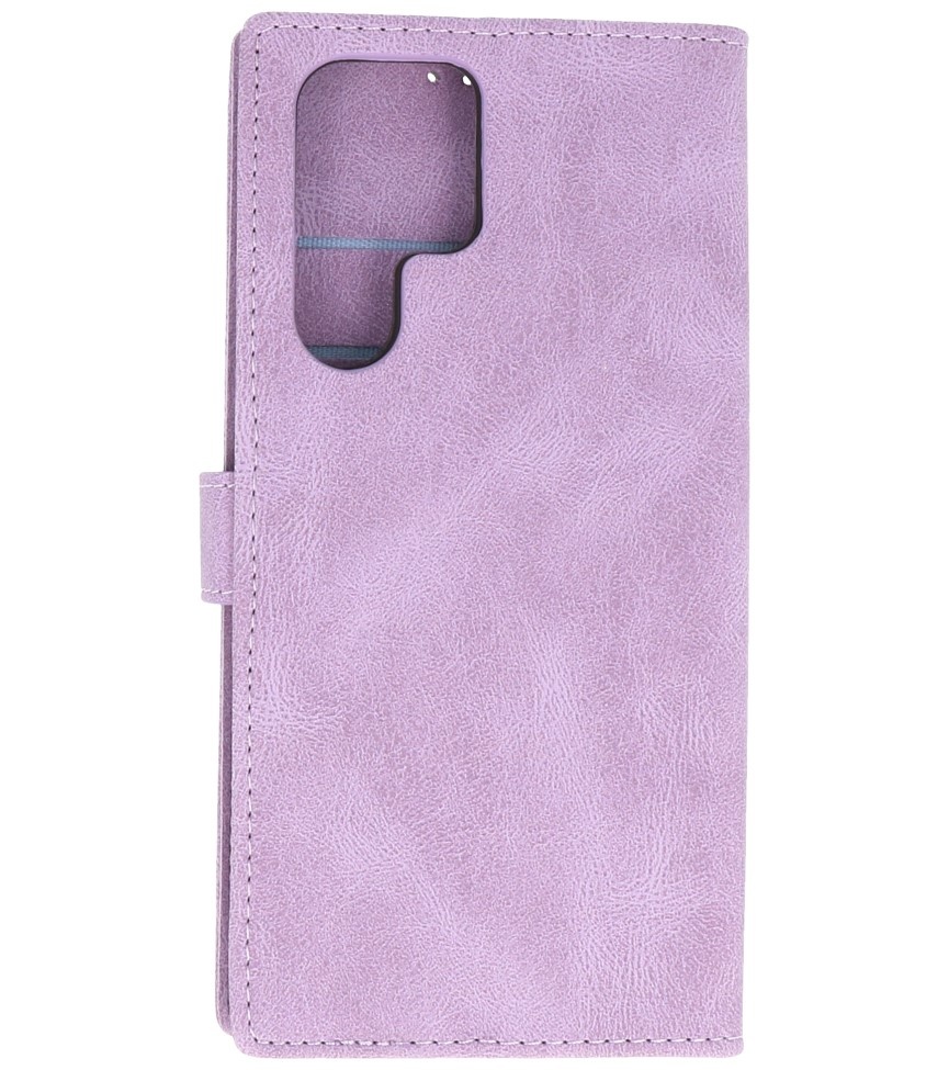 Custodia a Portafoglio Cover per Samsung Galaxy S22 Ultra Viola