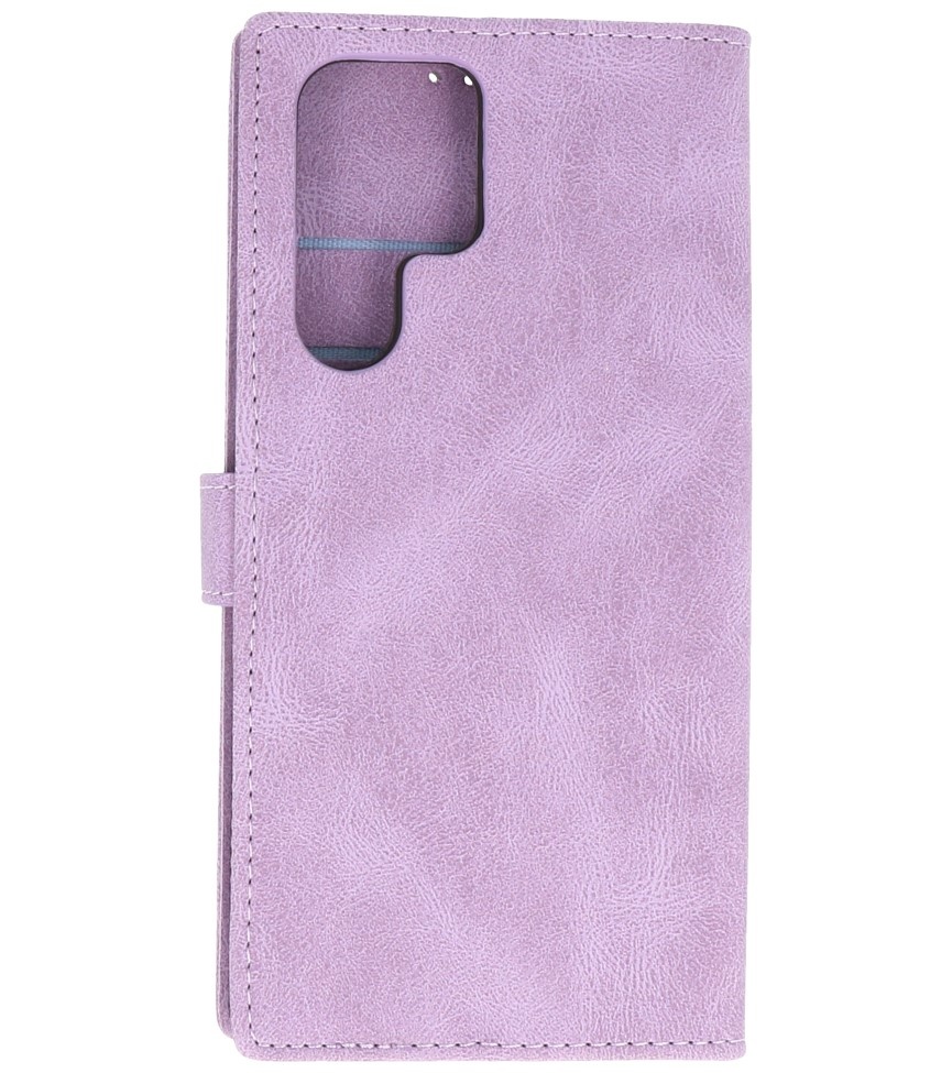 Etuis Portefeuille Etui pour Samsung Galaxy S22 Ultra Violet