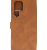 Wallet Cases Case for Samsung Galaxy S22 Ultra Brown