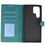 Wallet Cases Cover for Samsung Galaxy S22 Ultra Dark Green