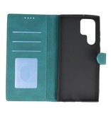 Funda tipo cartera para Samsung Galaxy S22 Ultra Dark Green