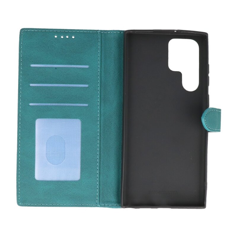 Funda tipo cartera para Samsung Galaxy S22 Ultra Dark Green