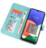 Etuis Portefeuille Etui pour Samsung Galaxy S22 Ultra Turquoise