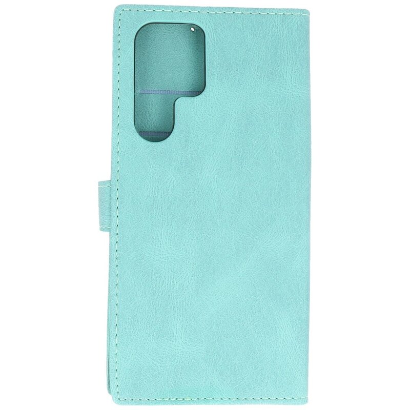 Funda tipo cartera para Samsung Galaxy S22 Ultra Turquesa