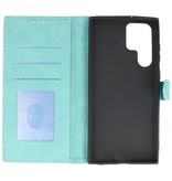 Etuis Portefeuille Etui pour Samsung Galaxy S22 Ultra Turquoise
