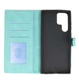 Funda tipo cartera para Samsung Galaxy S22 Ultra Turquesa