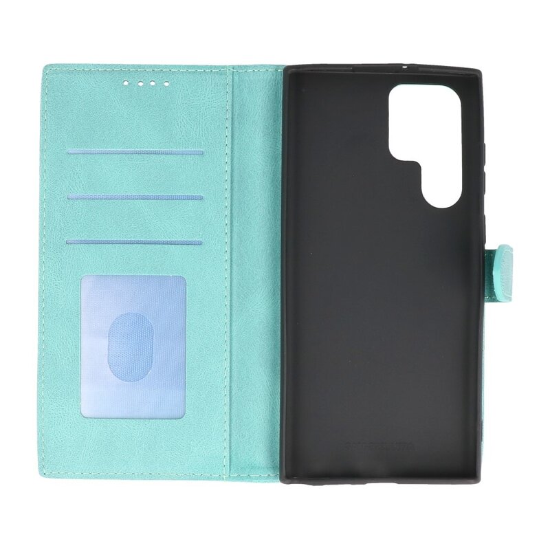 Funda tipo cartera para Samsung Galaxy S22 Ultra Turquesa