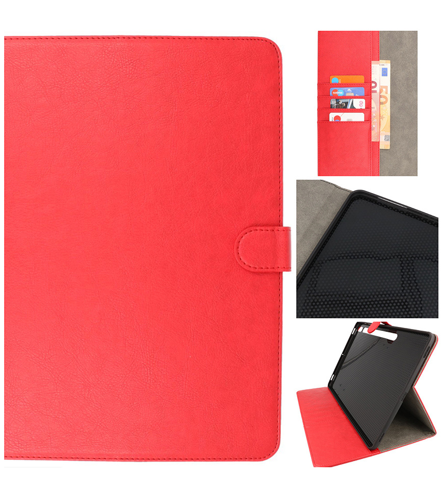 Book Case voor Samsung Tab S8 Rood