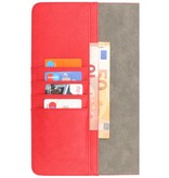 Funda tipo libro para Samsung Tab S8 Plus roja