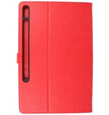 Funda tipo libro para Samsung Tab S8 Plus roja