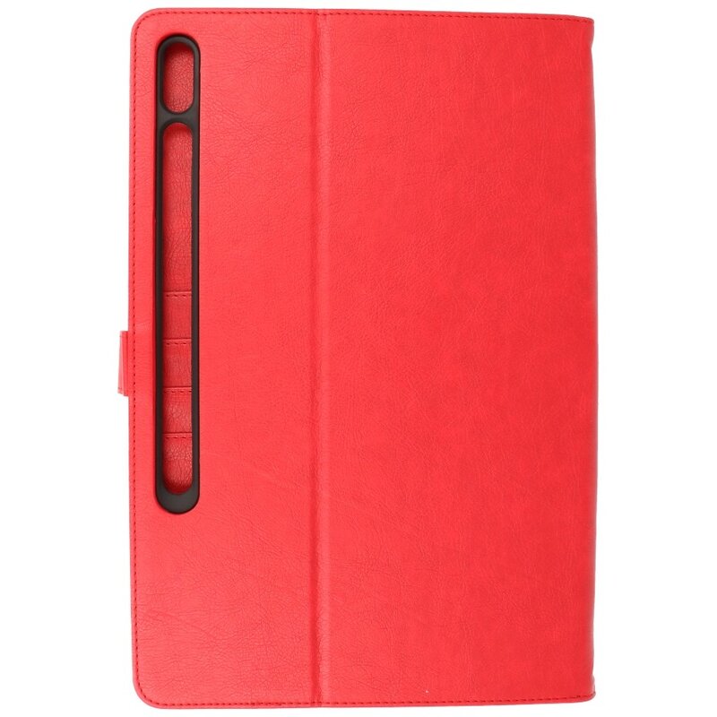 Funda tipo libro para Samsung Tab S8 Plus roja