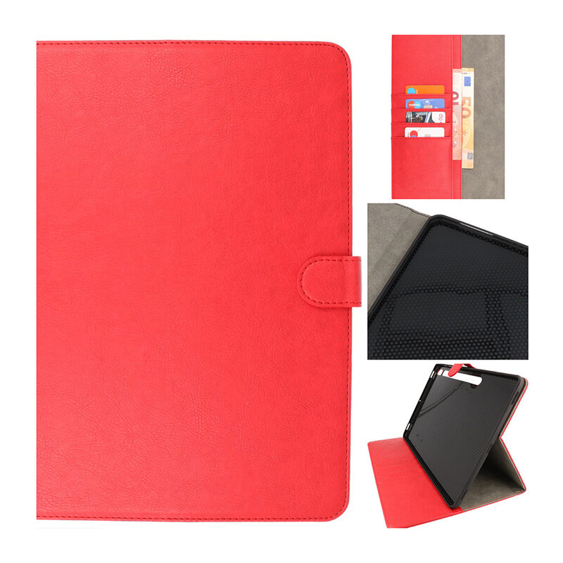 Funda tipo libro para Samsung Tab S8 Plus roja