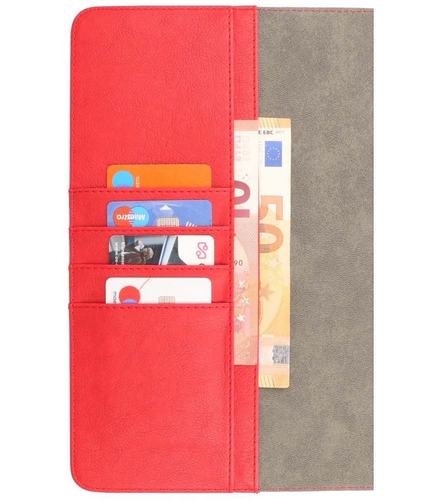 Book Case pour Samsung Tab S8 Ultra Rouge